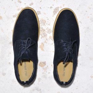 SOLD. Call It Spring Blue Suede Oxfords